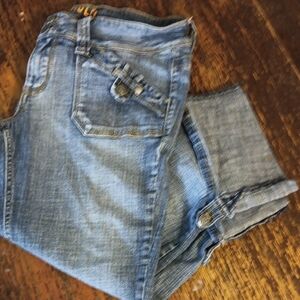 Classic Blue Denim Jean Capris